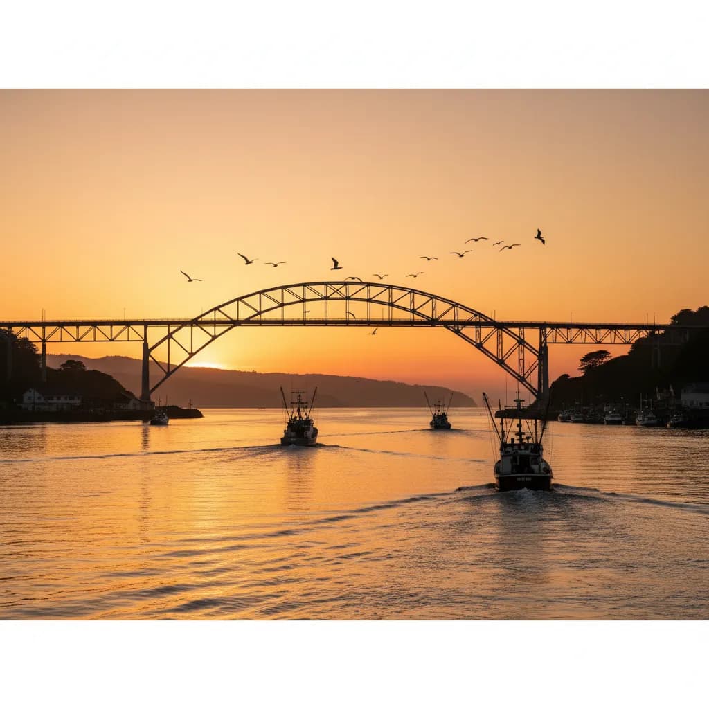 Mendocino Coast Educational Content - Noyo Harbor: Fort Bragg's Working Fishing Village