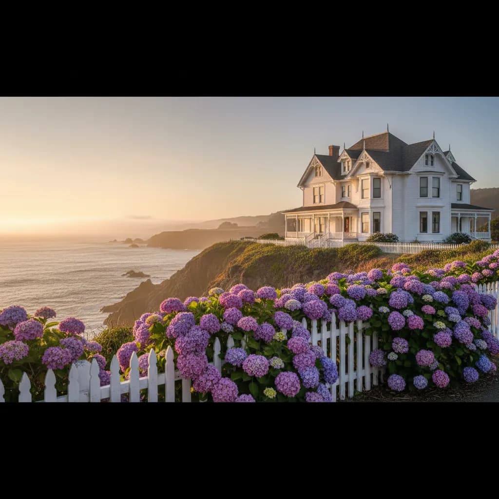 Mendocino Coast Victorian Inns and Historic Bed and Breakfast Homes: Preserving Mendocino Village's Architectural Legacy - Educational Documentary Photography